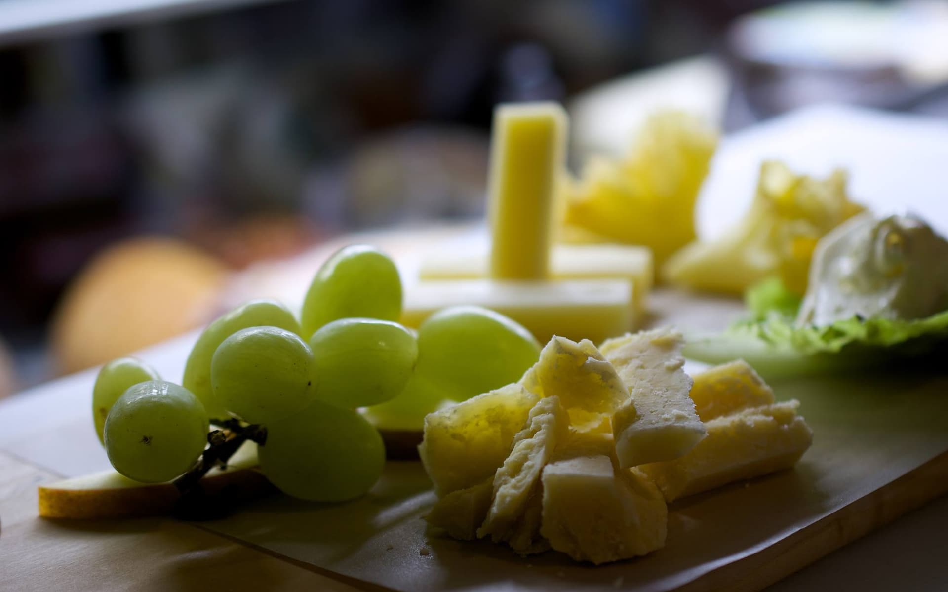 Assorted cheese platter